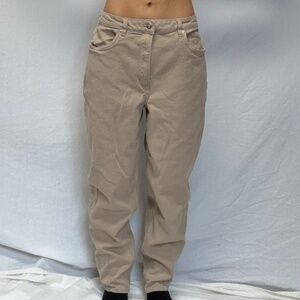 H&M Straight Leg Tan Jeans